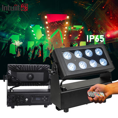 8x15W باطری LED Flood Light در فضای باز بی سیم RGBW 4in1 قابل شارژ Par Luces LED para Fiestas DJ