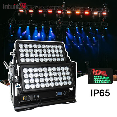 حرفه ای درب IP65 800W RGBW 4 در 1 LED دیوار شوینده لایه های دوگانه چشم انداز معماری روشنگری برای رنگ شهر