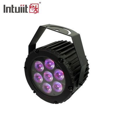 Mini LED Flat Par Light 7*3W RGBW با کنترل از راه دور Dmx برای Dj Night Culb