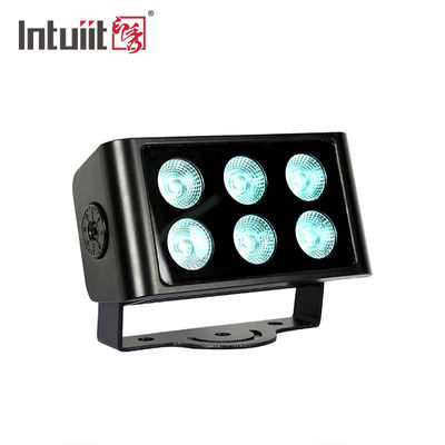 IP65 DMX خارج از چراغ های سیلاب مرحله ای LED 6 * 5W RGBW 40W