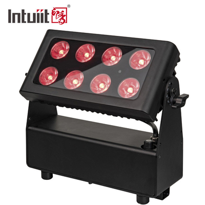 RGBWA + UV 6 در 1 LED Flood Light Stage Dj Wifi WiFi Wireless Uplights باتری 8X15W