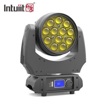 پرتو نور سر متحرک 12x10w rgbw 4in1 زوم led wash برای Party Disco Ktv